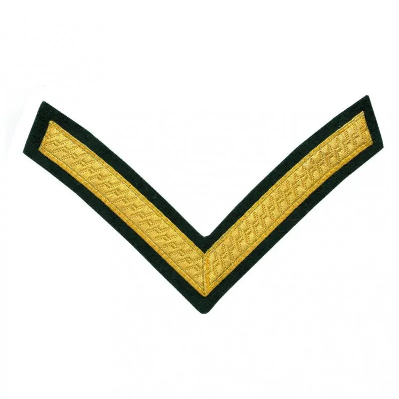 1 Bar Chevron Lance Corporal Service Stripe Badge Green Howards Yorkshire Regiment wyedean