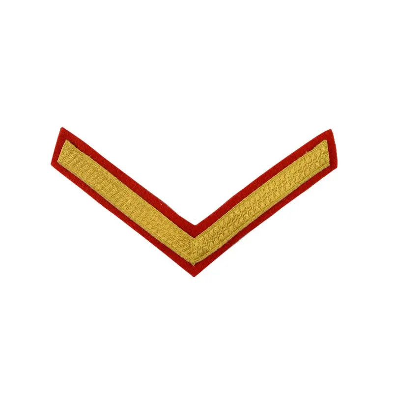 1 Bar Chevron Lance Corporal (LCpl) Service Stripe British Army Badge wyedean