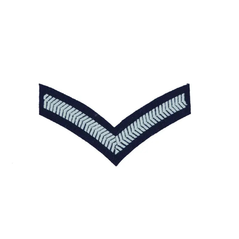 1 Bar Chevrons Lance Corporal Service Stripe Royal Air Force Badge wyedean