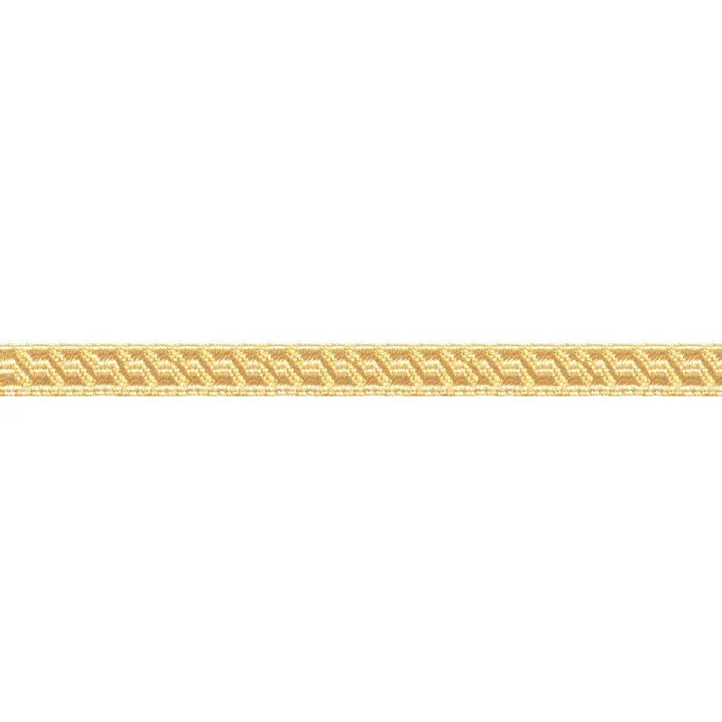 10mm Gold Metallised Polyester B & S Lace wyedean
