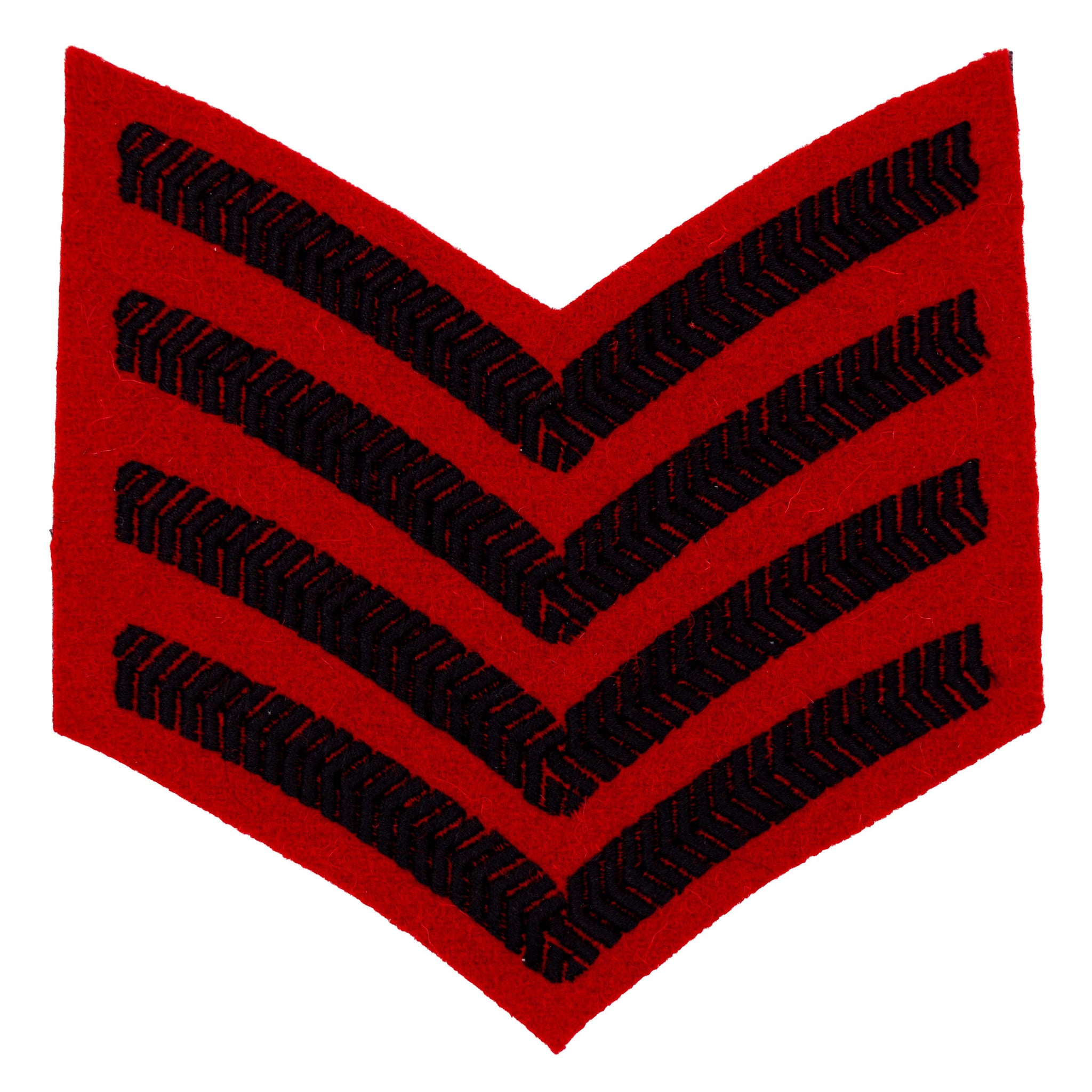 4 Bar Chevron Drum Major Band of the Brigade of Gurkhas Service Stripe British Army Badge