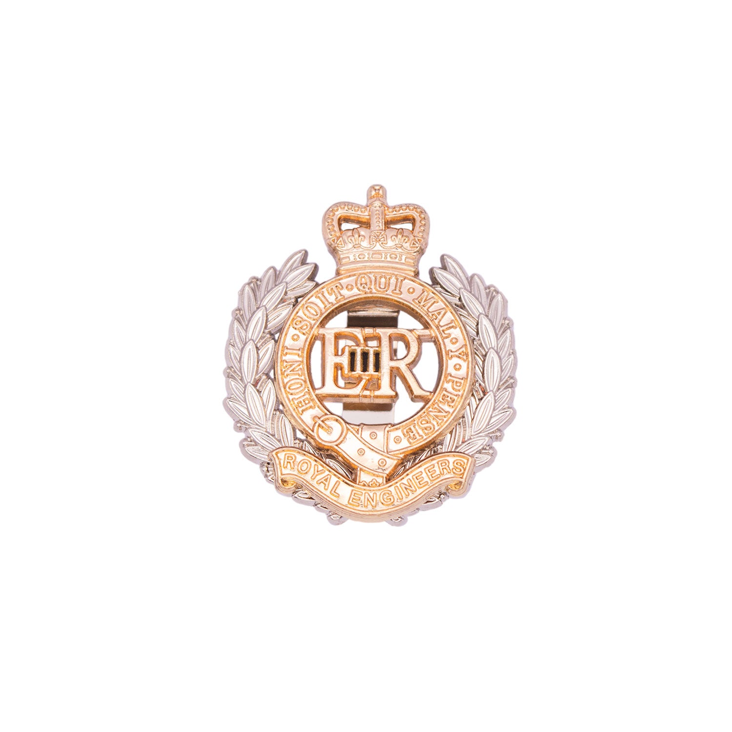 Royal Engineers Soldiers Metal Cap Badge