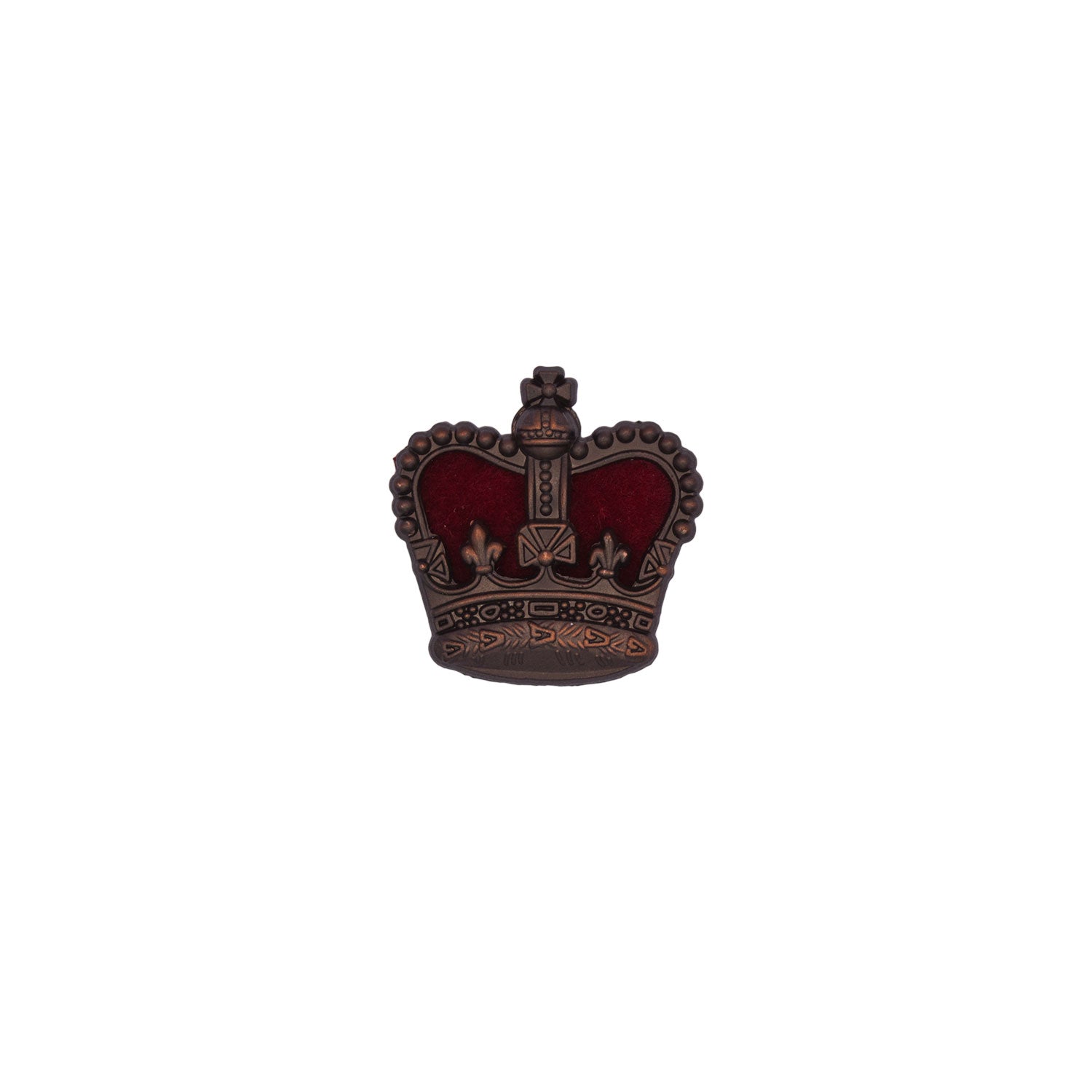 Small Crown Officers Metal Badge