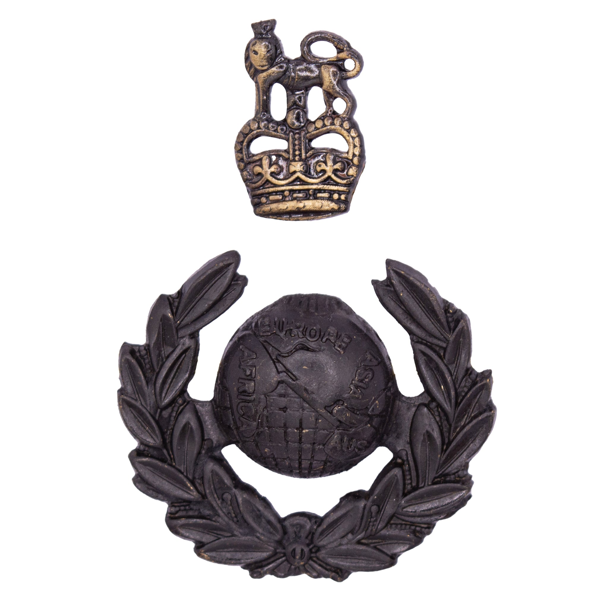 Royal Marines Officer Beret Cap Badge - PART ONE OF A TWO PIECE SET