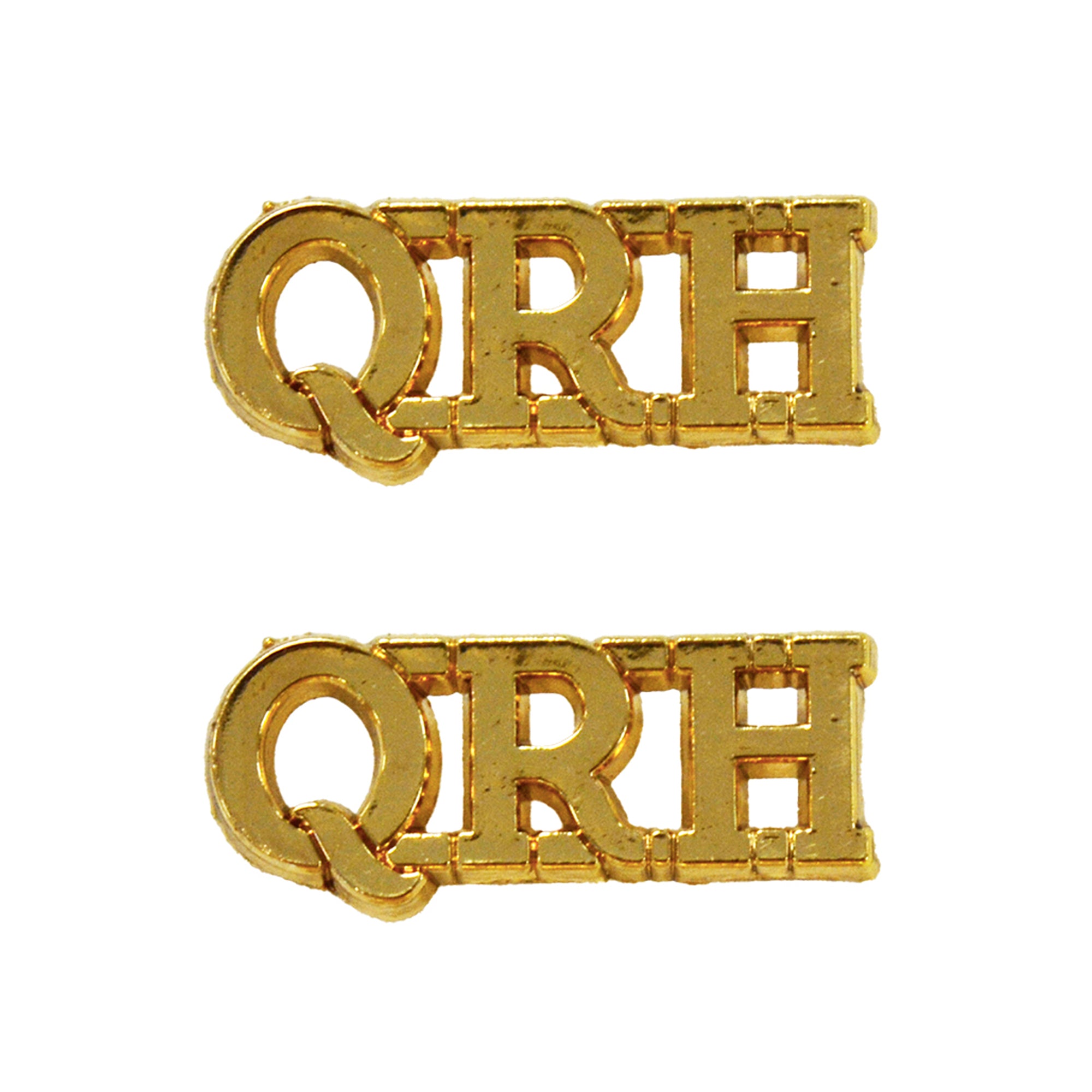 The Queen's Royal Hussars (QRH Regiment Insignia, Shoulder Title Metal