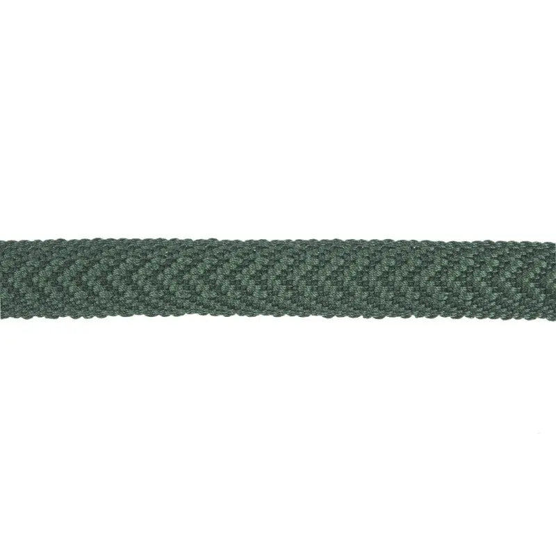13mm Dark Green Cotton Chevron Lace wyedean