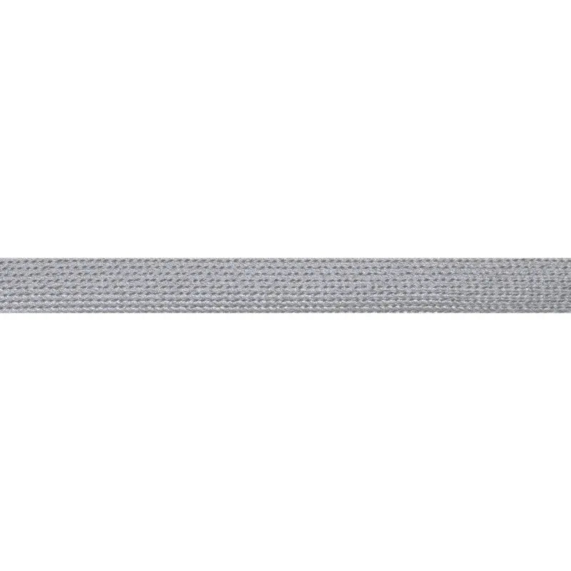 13mm Silver Metallised Polyester Flat Braid wyedean