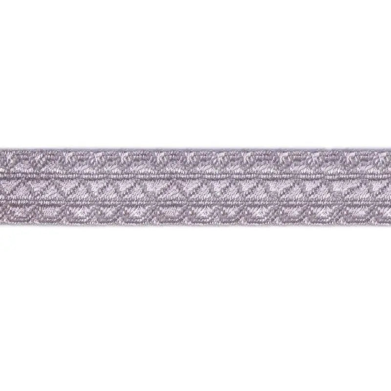 13mm Silver Metallised Polyester Masonic Lace wyedean