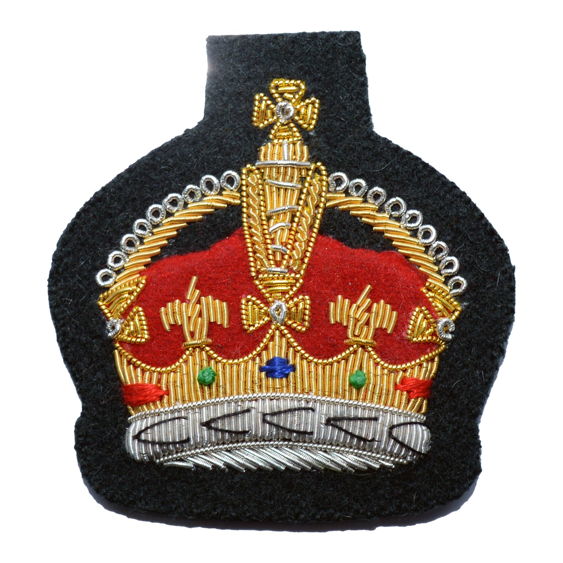 (Kings Crown) QMS, CSgt and SSgt NCO's Large Crown Rank Badge All Scottish Infantry British Army