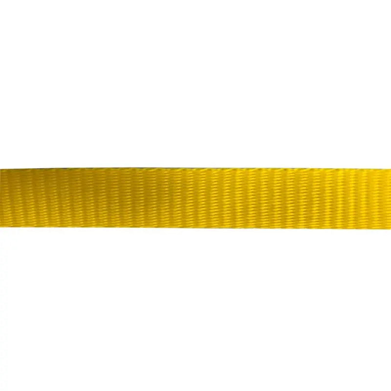 19mm Yellow Polyethylene Plain Weave Self Binding Weave Webbing wyedean