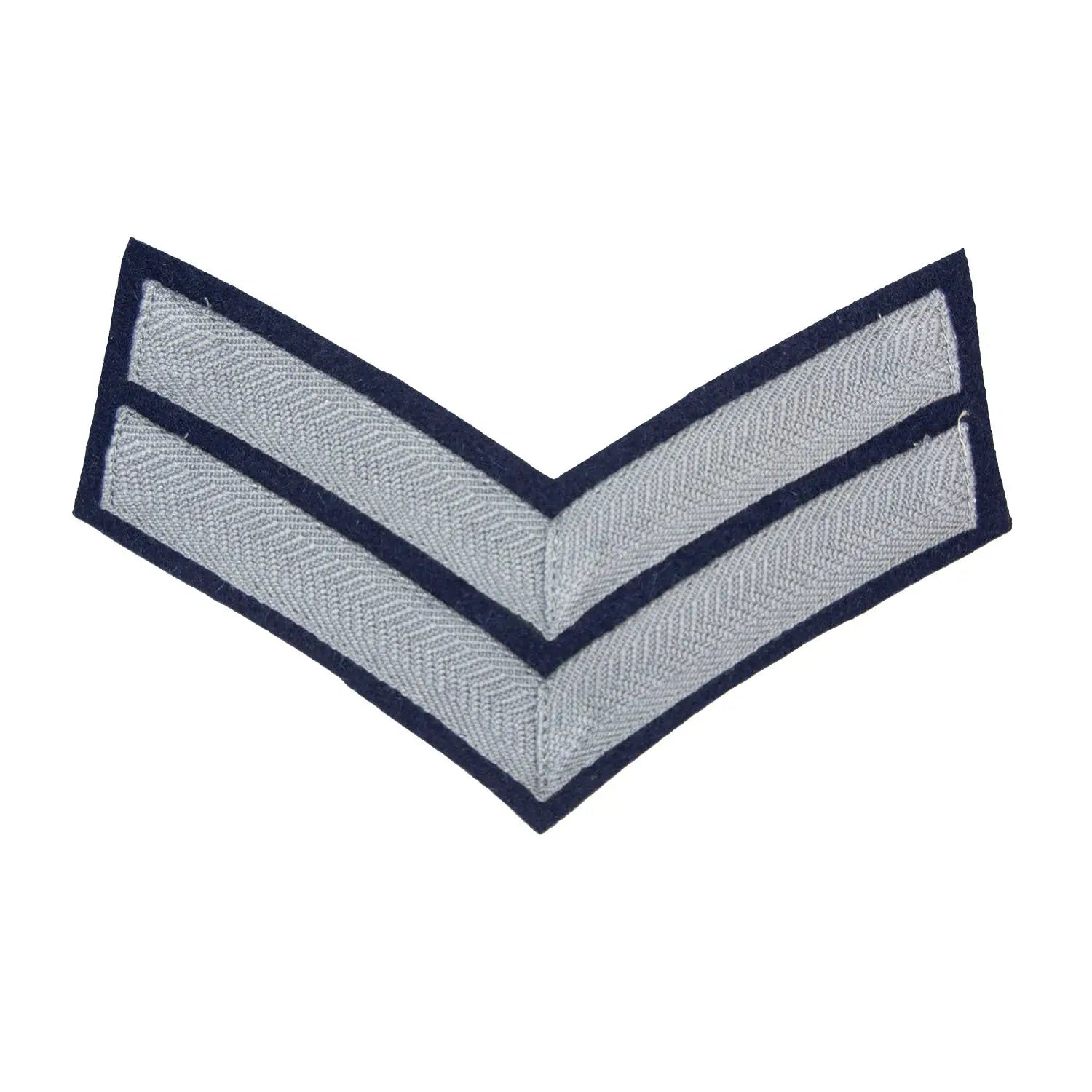 2 Bar Chevrons Corporal Band Service Stripe Royal Air Force (RAF) Badge wyedean