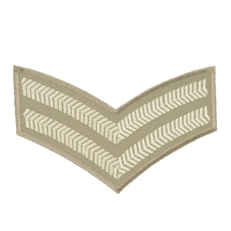 2 Bar Chevrons Corporal Service Stripe British Army Badge wyedean