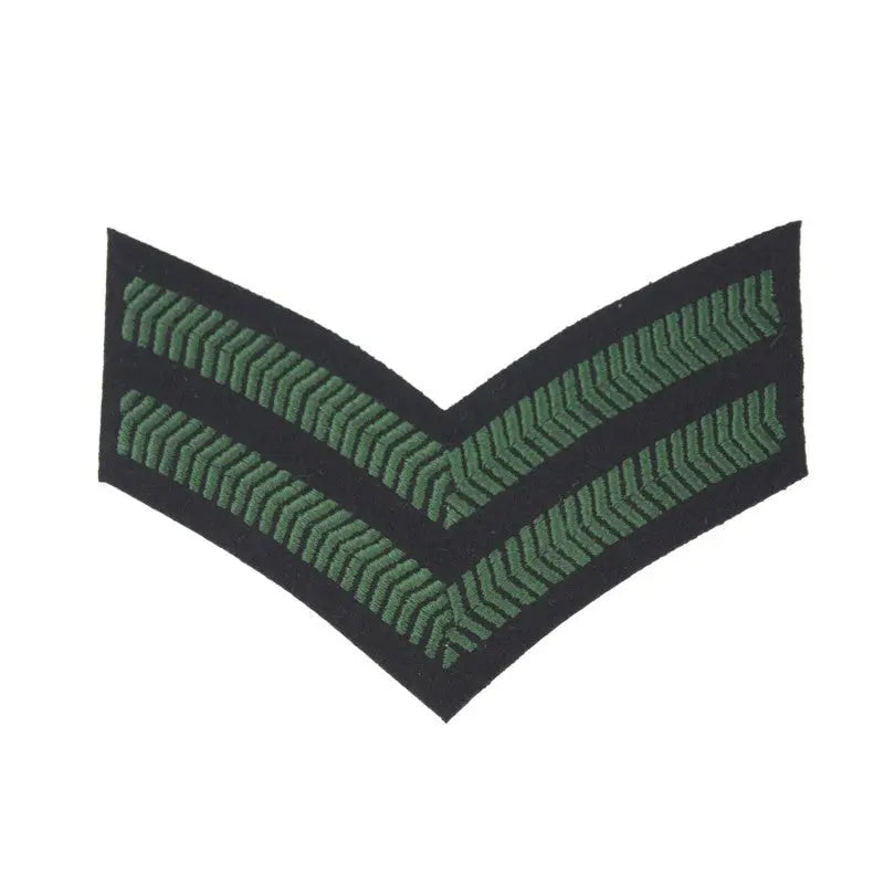 2 Bar Chevrons Corporal Service Stripe Royal Irish Regiment British Army Badge wyedean