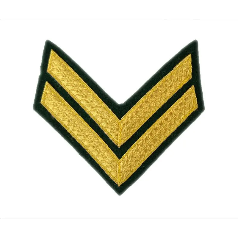 2 Bar Chevrons Corporal Service Stripe Royal Marines Badge wyedean