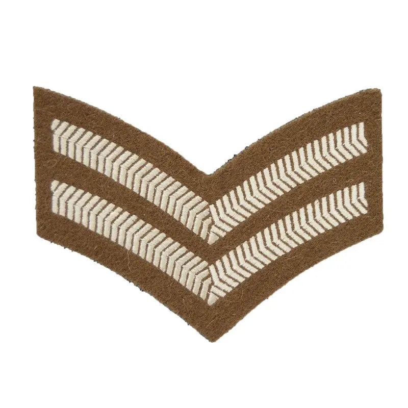 2 Bar Chevrons Corporal Small Arms School Corps Service Stripe British Army Badge wyedean