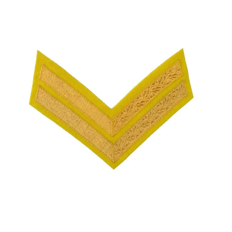 2 Bar Chevrons Corporal (Cpl) Scots Dragoon Guards Service Stripe British Army Badge wyedean