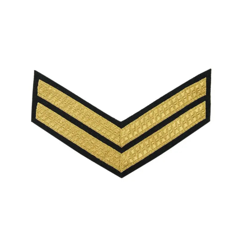 2 Bar Chevrons Corporal (Cpl) Scottish Infantry Regiments Service Stripe British Army Badge wyedean