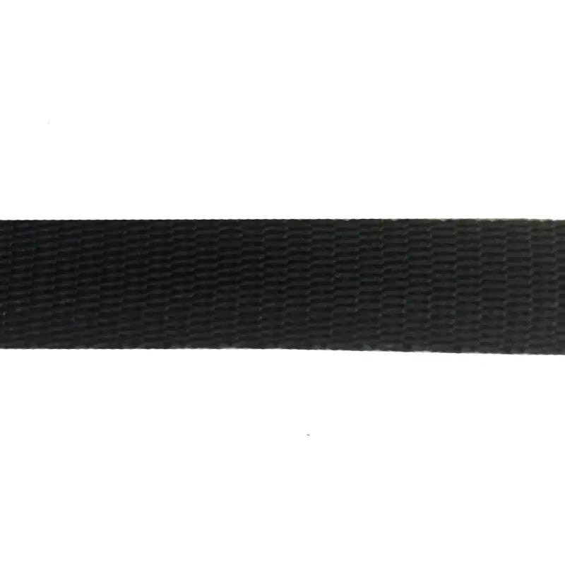 20mm Black Polypropylene Double Plain Weave Webbing wyedean