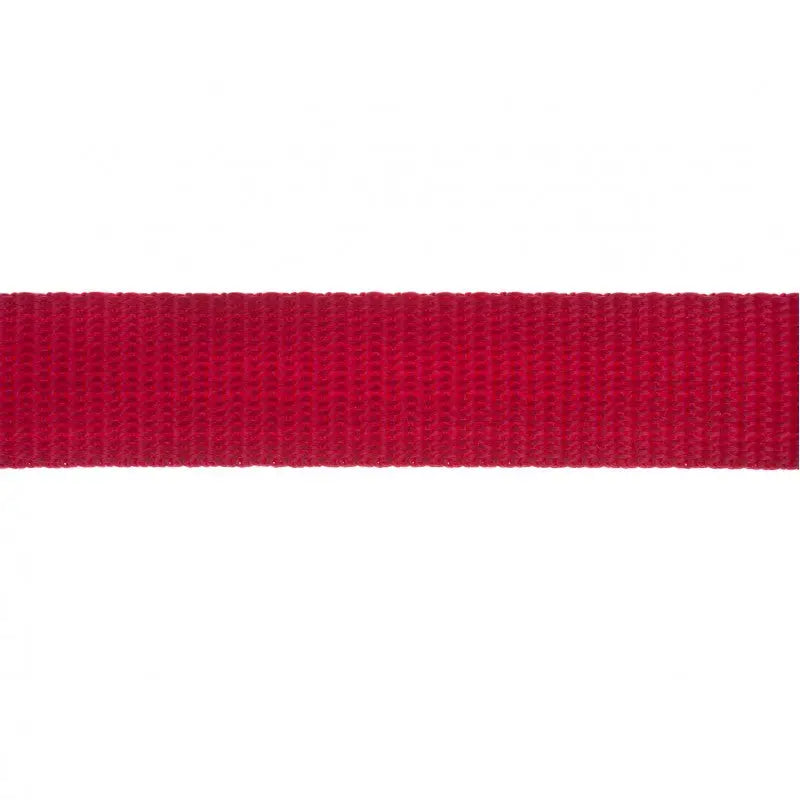 25mm Red Polypropylene Double Plain Weave Webbing wyedean