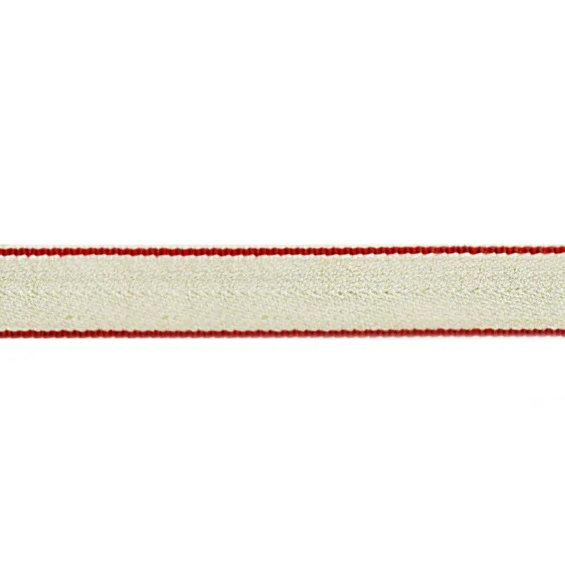 25mm Regimental Lace Ecru White Worsted R082 wyedean