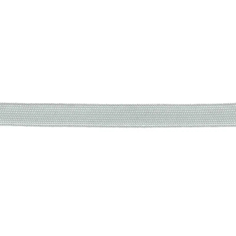 25mm White Viscose Flat Braid wyedean