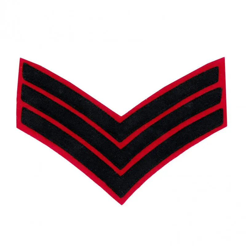 3 BAR CHEVRONS SERGEANT (SGT) SERVICE STRIPE NON FOOT GUARDS REGIMENT BRITISH ARMY BADGE wyedean