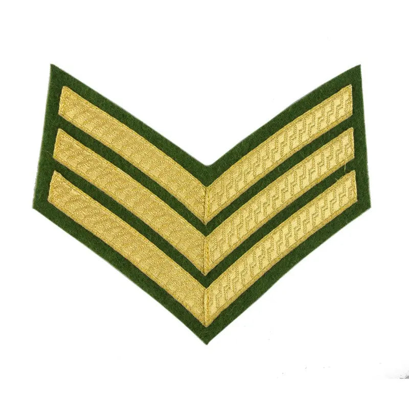 3 Bar Chevrons Sergeant (Sgt) Service Stripe Intelligence Corps British Army Badge wyedean