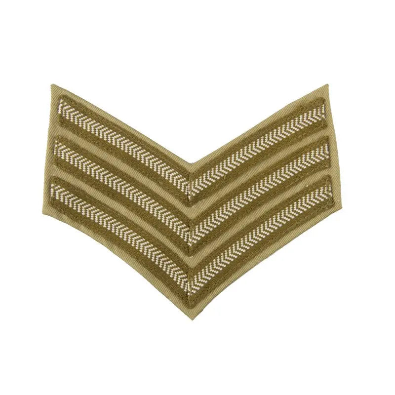 3 Bar Chevrons Sergeant (Sgt) Service Stripe Royal Marines Badge wyedean