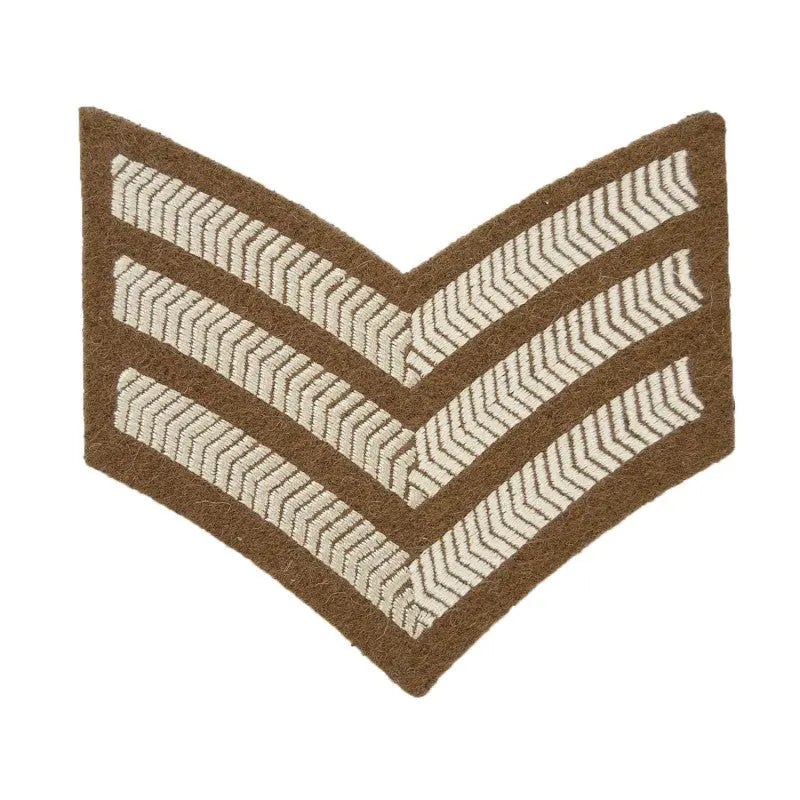3 Bar Chevrons Sergeant (Sgt) Service Stripe Small Arms School Corps British Army Badge wyedean