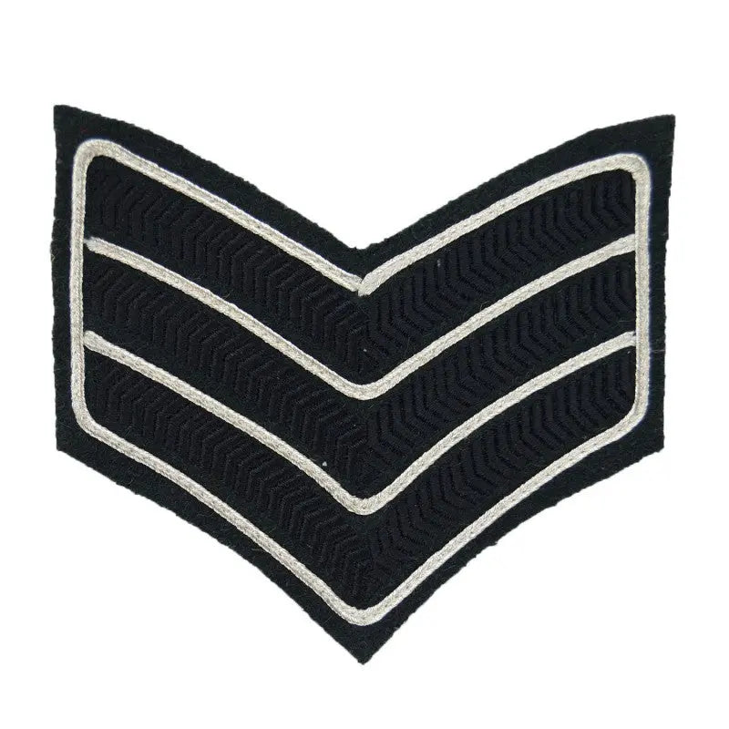 3 Bar Chevrons Sergeant (Sgt) Service Stripe The Rifles Infantry British Army Badge wyedean