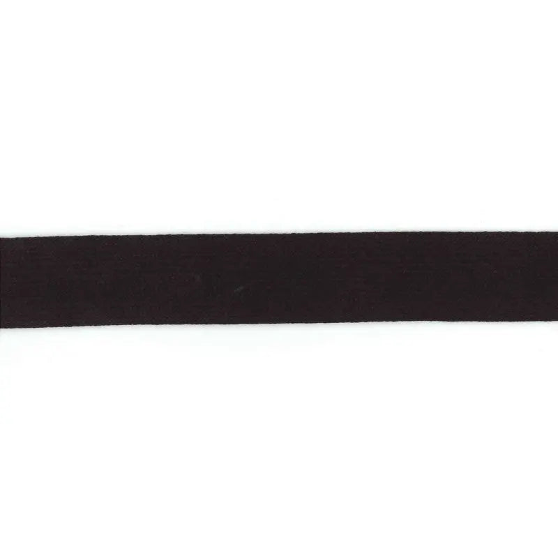 31mm Black Cotton Flat Braid wyedean