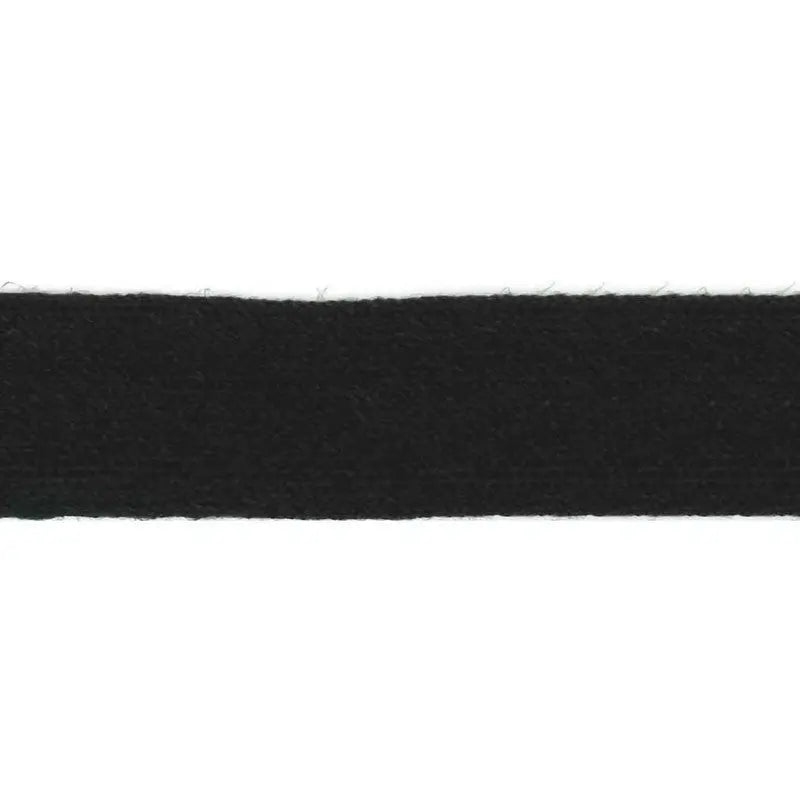 32mm Black Worsted Flat Braid wyedean