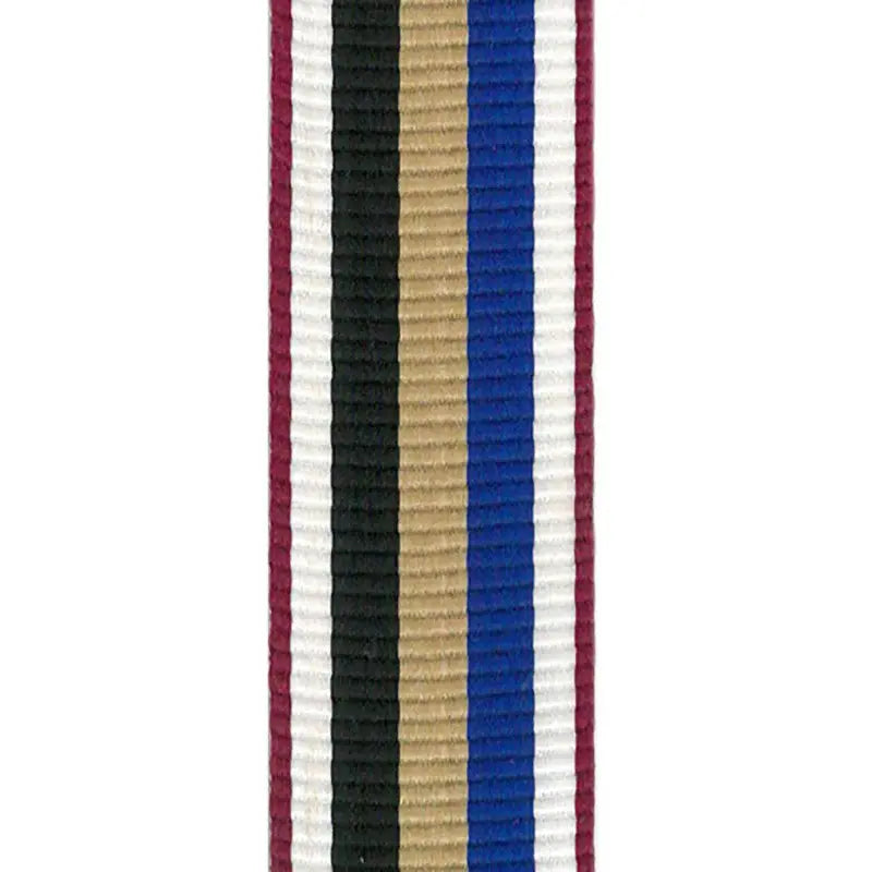 32mm Qatar Armed Forces Medal Ribbon Moire Finish wyedean