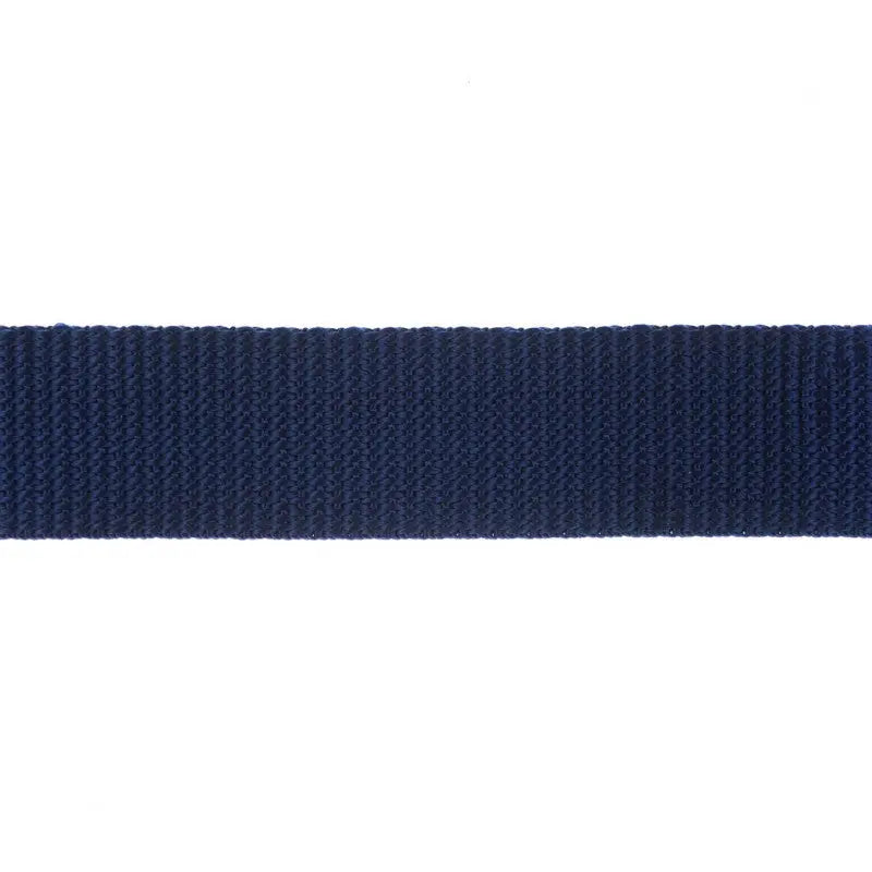 38mm Dark Blue Navy Polyproylene Double Plain Weave Webbing wyedean