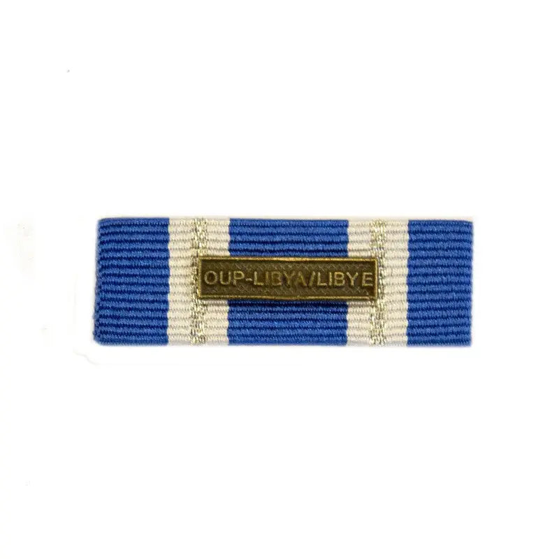 38mm NATO Operation UNIFIED PROTECTOR LIBYA Medal Ribbon Slider wyedean