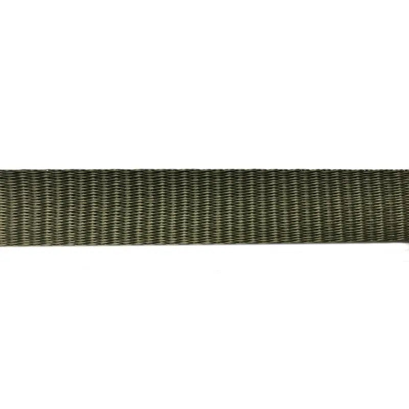 38mm Olive Green Polyproylene Double Plain Weave Webbing wyedean