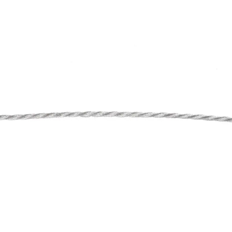 3mm Silver Twisted Metallised Polyester String Braid | Wyedean