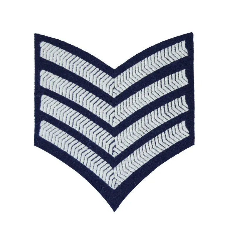 4 Bar Chevron Drum Major Service Stripe Royal Air Force Badge wyedean