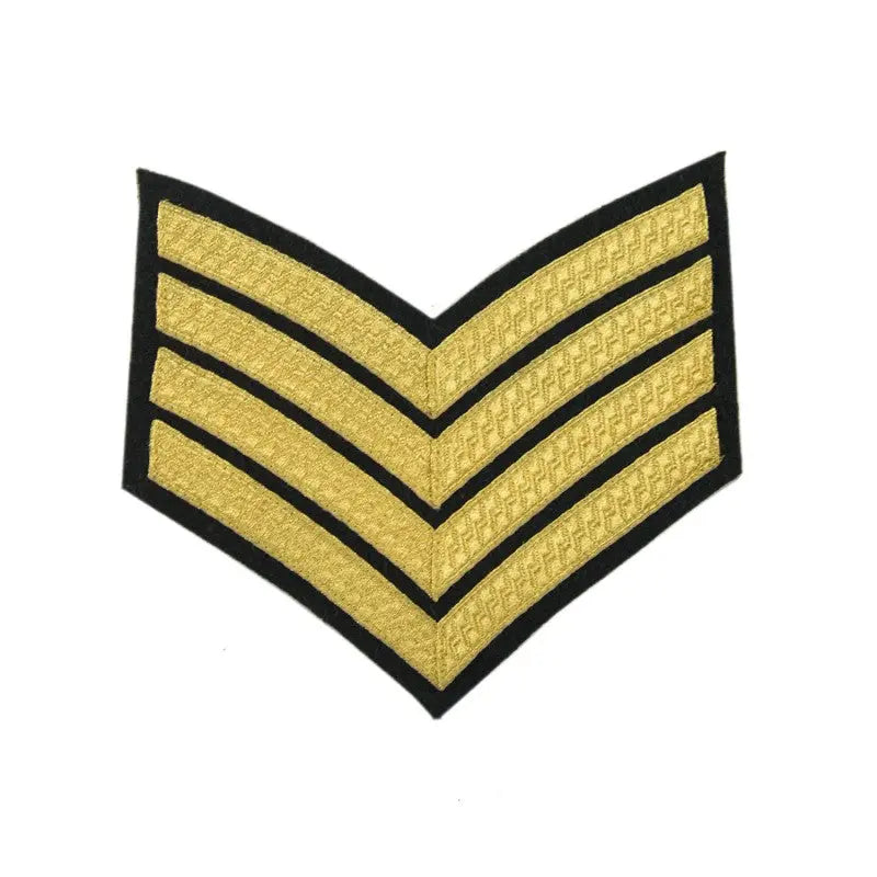4 Bar Chevrons Drum Major Scottish Infantry Service Stripe Army Badge wyedean