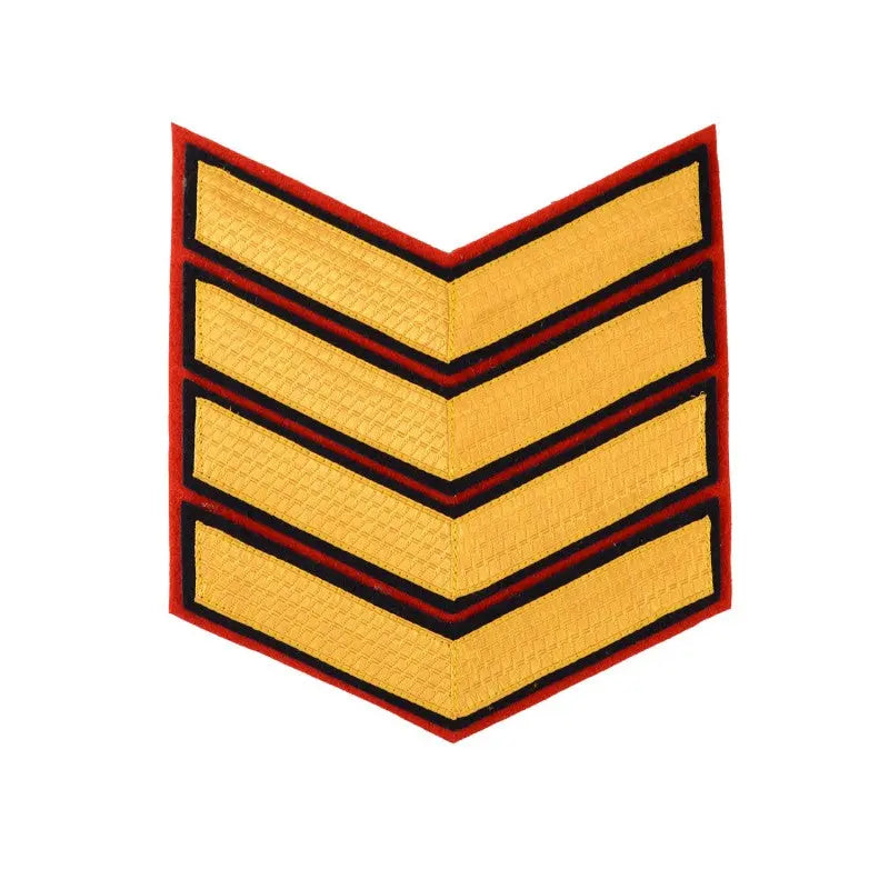 4 Bar Chevrons Drum Major Service Stripe Foot Guards British Army Badge wyedean