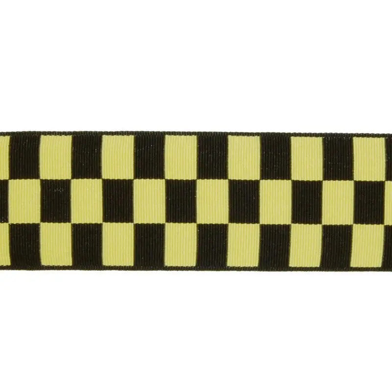 40mm Black Yellow 4521 Nylon Diced Lace wyedean