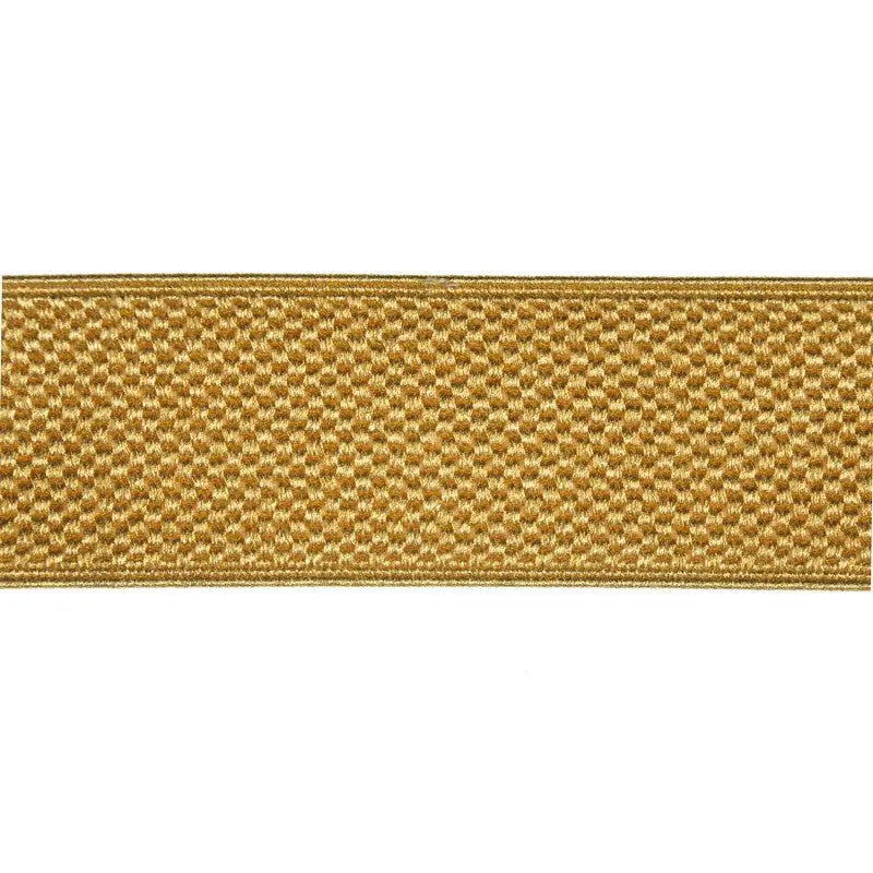 40mm Gold 213 Metallised Polyester Rib Lace wyedean