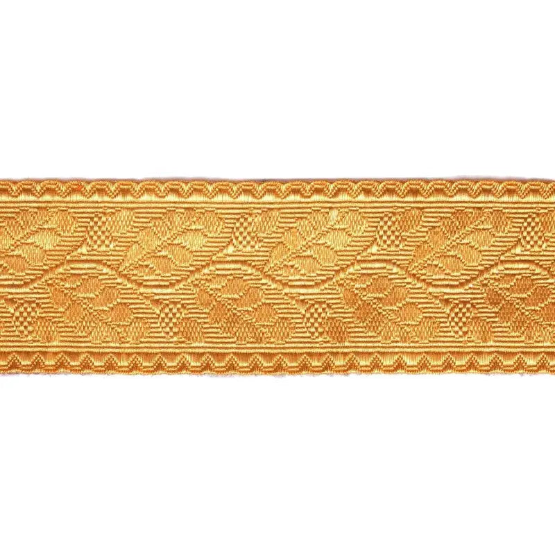 46mm 2% Gold Thread Oakleaf Lace wyedean