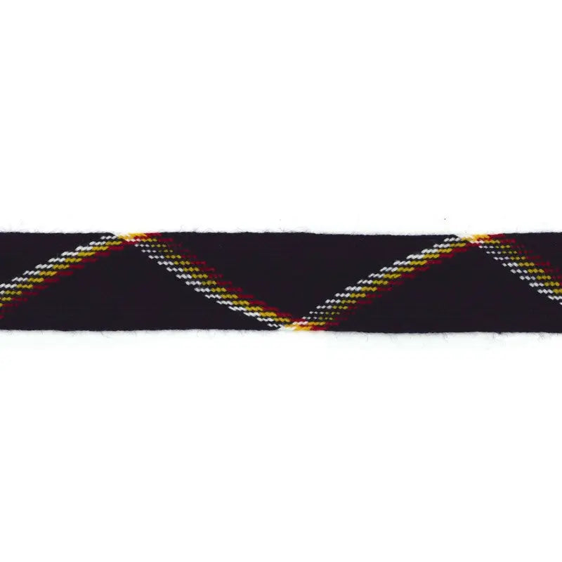 50mm Blue with Gold White Red Worsted Flat Braid wyedean