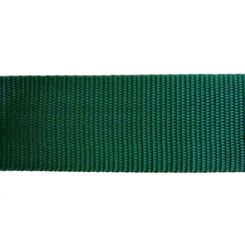 50mm Bottle Green Polypropylene Double Plain Weave Webbing wyedean