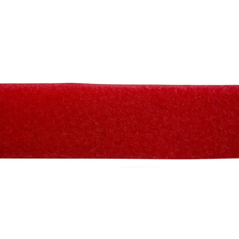 50mm Red Polyester Tac-Flex Touch and Close Fastener Hook and Loop Loop wyedean