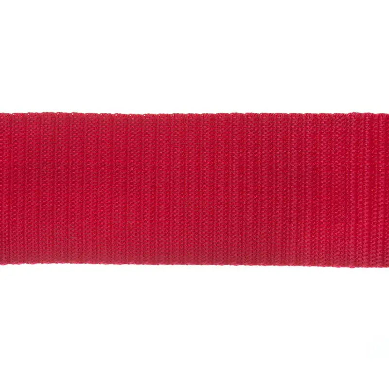 50mm Red Polypropylene Double Plain Weave Webbing | Wyedean