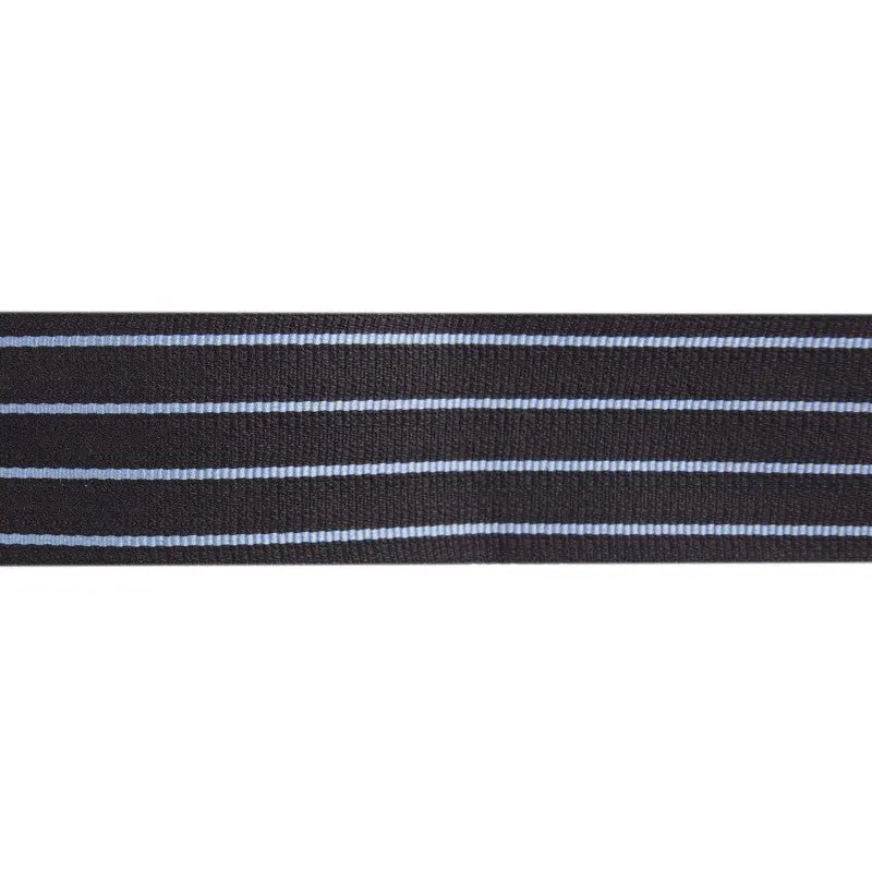 68mm 4 Bar Australian Black/Light Blue Ranking Lace Braid wyedean