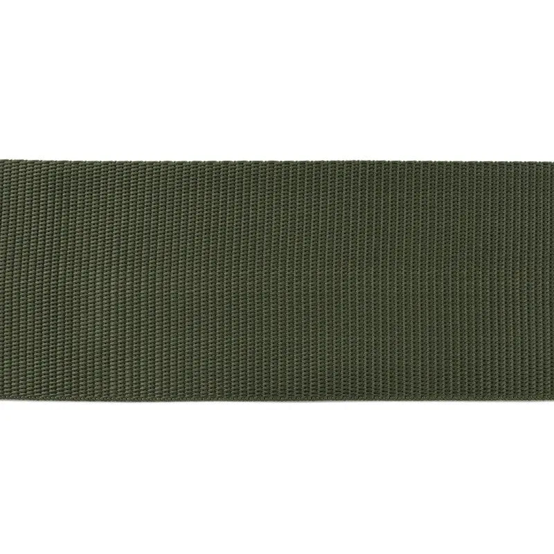 75mm Olive Green Plain Weave Nylon Webbing wyedean