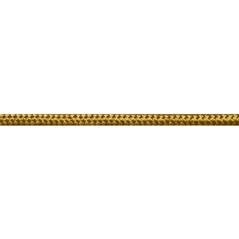 7mm Gold Metallised Polyester Braided Cord wyedean
